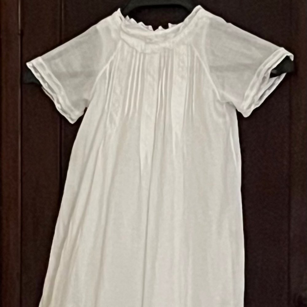 Antique White Christening Gown with Under Slip